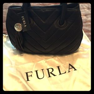 Furla brown leather bag